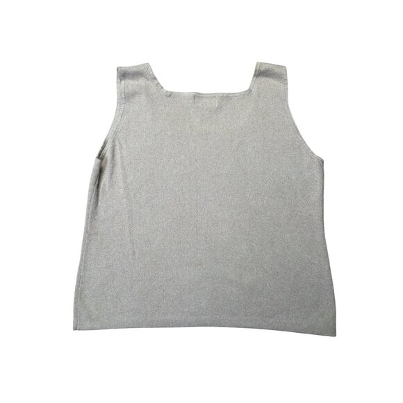 Chicos Design Beige Knit Tank Top Size XL Sleeveless - Picture 4 of 5